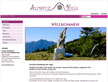 Tablet Screenshot of alpspitz-yoga.de